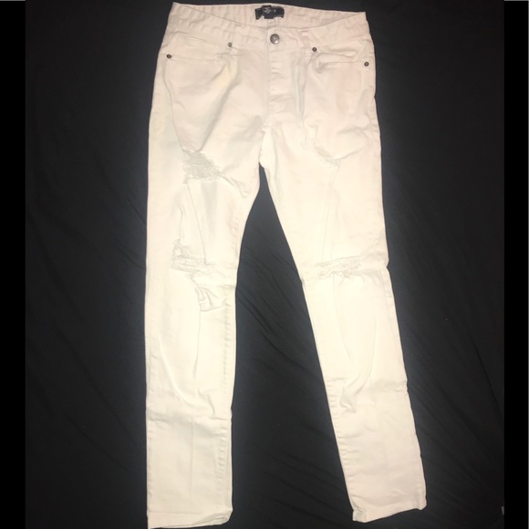 White Ripped Jeans - Picture 2 of 2
